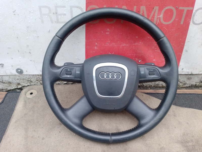Рулевое колесо руль кожа с подушкой безопасности AIR BAG на Audi A6 C6 4F / Ауди А6 С6 2006-2012г.\nОригинал.\nПрисутствуют  небольшие дефекты.\nКонтрактная запчасть из Японии. Отправим в регионы ТК.