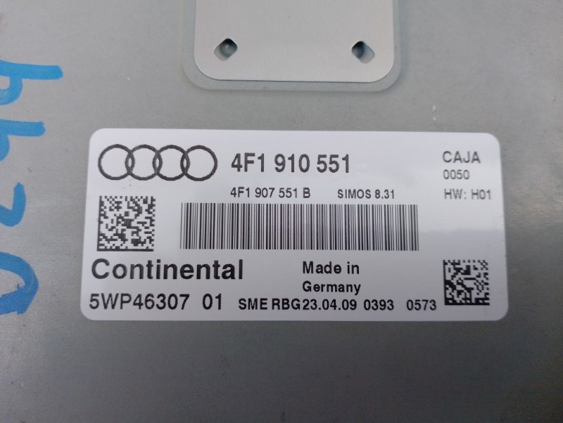 Блок управления двигателем 3.0 CAJ TFSI на Audi A6 C6 4F / Ауди А6 С6 4Ф 2006-2012г.\nОригинал.\nВ отличном состоянии. Без дефектов.\nГарантия на установку и проверку.\nКонтрактная запчасть из Японии. \nОтправим в регионы ТК.\nНа этот автомобиль есть и др