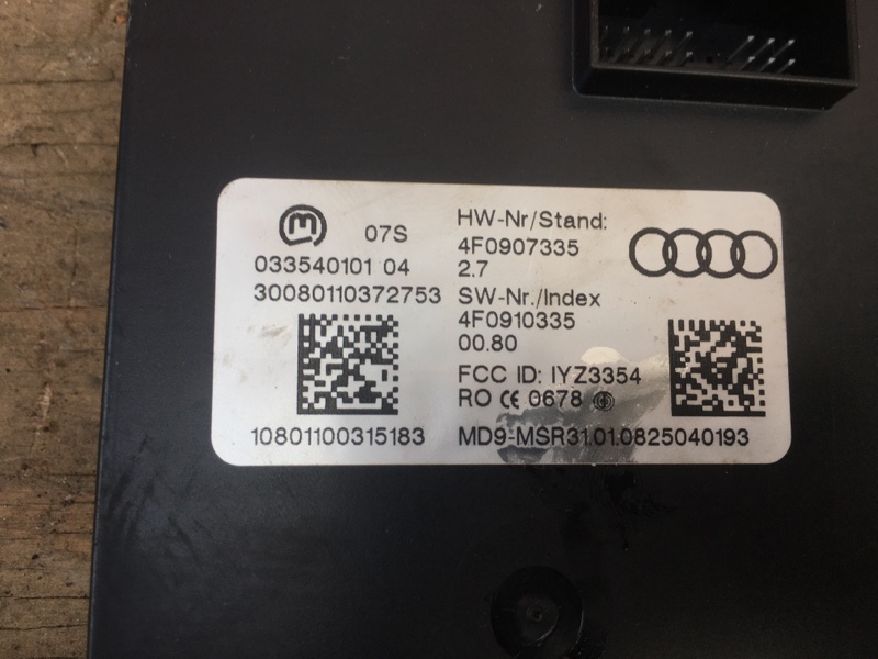 Блок управления бесключевым доступом Kessy на Audi A6 C6 4F / Ауди А6 С6 2006-2012г. Оригинал. В отличном состоянии. Рабочий. Контрактная запчасть из Японии. Гарантия на проверку. Отправим в регионы ТК
