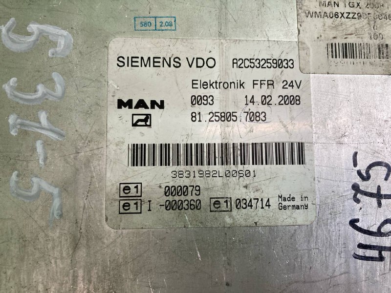 Блок управления MAN TGX