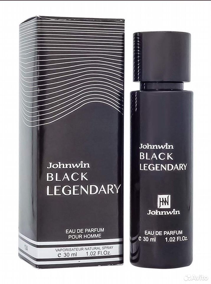Арабские духи Johnwin Black Legendary 30ml