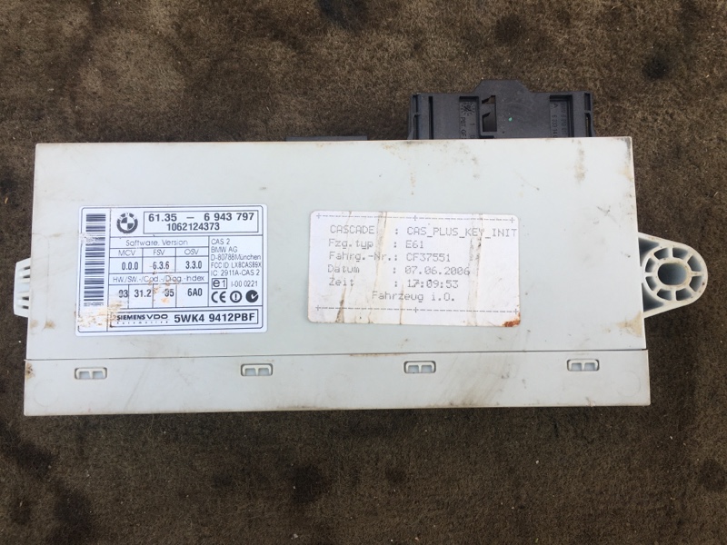 Блок управления CAS  БМВ Е60 Е61 / BMW 5 Е60 Е61 2003-2009г.