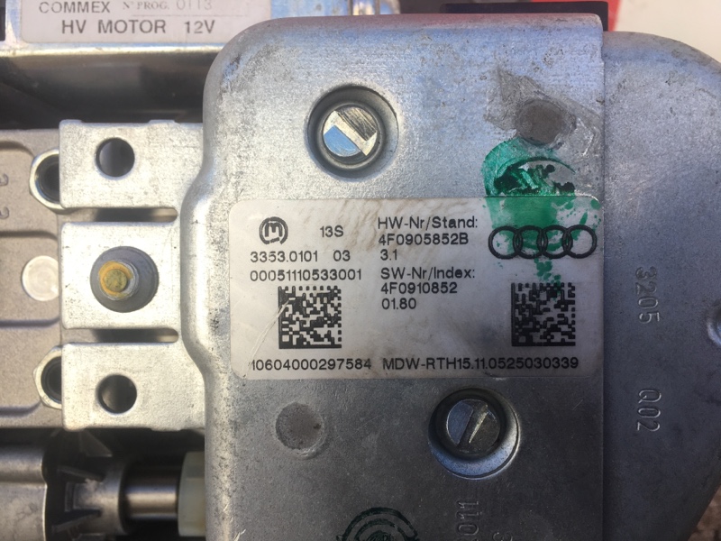 Колонка рулевая на Audi A6 C6 4F / Ауди А6 С6 2006-2012г. Оригинал.