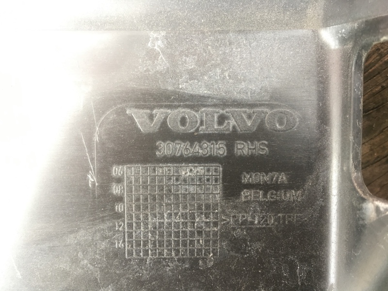 Воздуховод радиатора правый на Volvo S80 II / Вольво С80 2 поколение 2006-2016г. Оригинал.