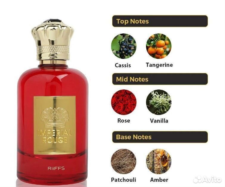 Парфюмерная вода Riiffs Imperial Rouge 100 мл женс