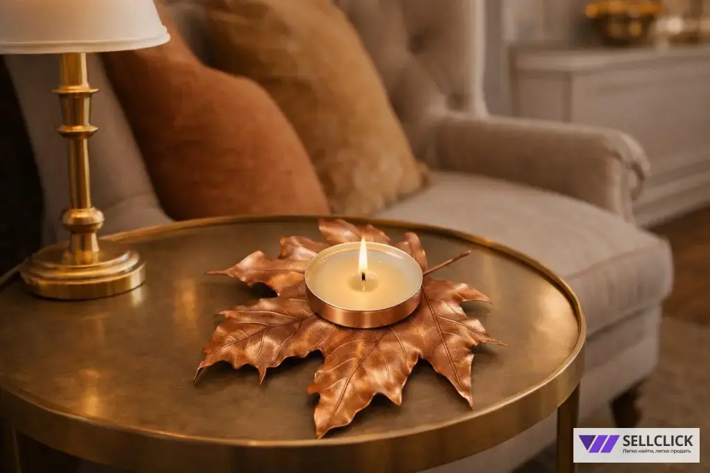 Подсвечник, медь, гальваника