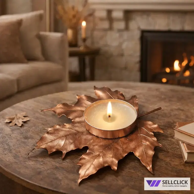 Подсвечник, медь, гальваника