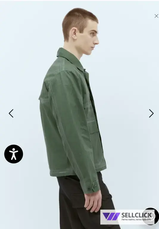 Куртка C.P.Company toob logo coated linen jacket