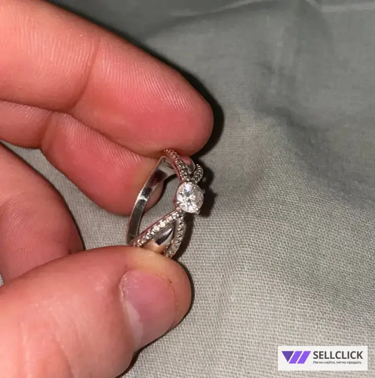 💍 СЕРЕБРЯНОЕ КОЛЬЦО 959 ПРОБА / РАЗМЕР 16–17 / 2,51 г