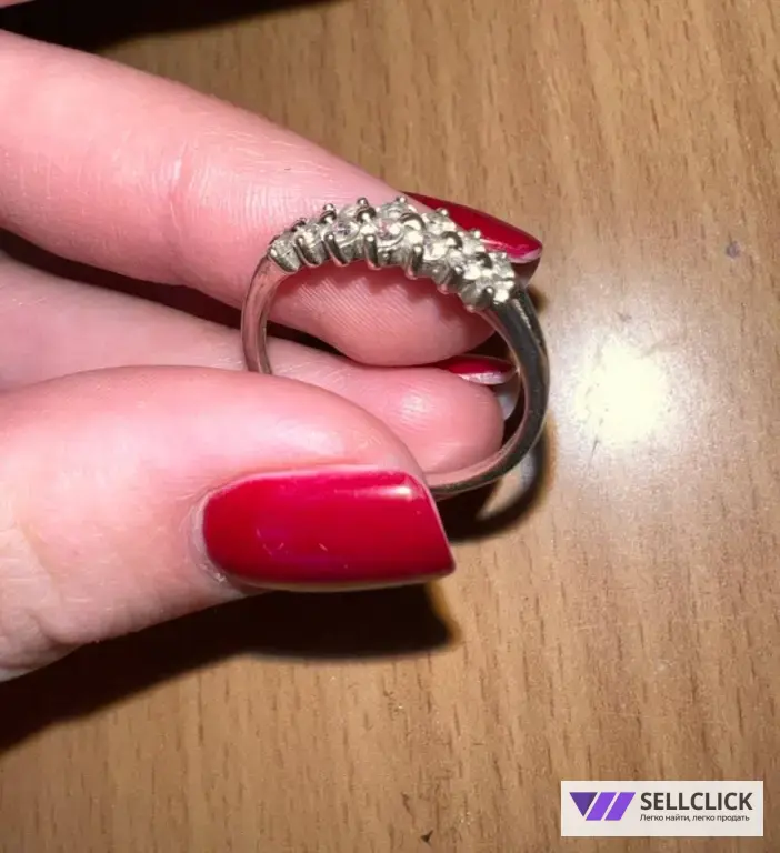 💍 СЕРЕБРО С ПОЗОЛОТОЙ / КОЛЬЦО / РАЗМЕР 17