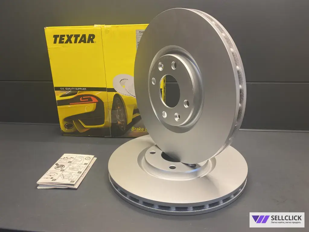 Диски тормозные передние с покрытием PRO CITROEN/PEUGEOT TEXTAR 92168503