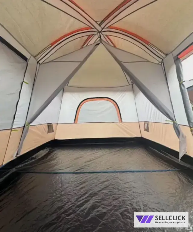 Палатка 4 CoolWalk с тамбуром, козырек