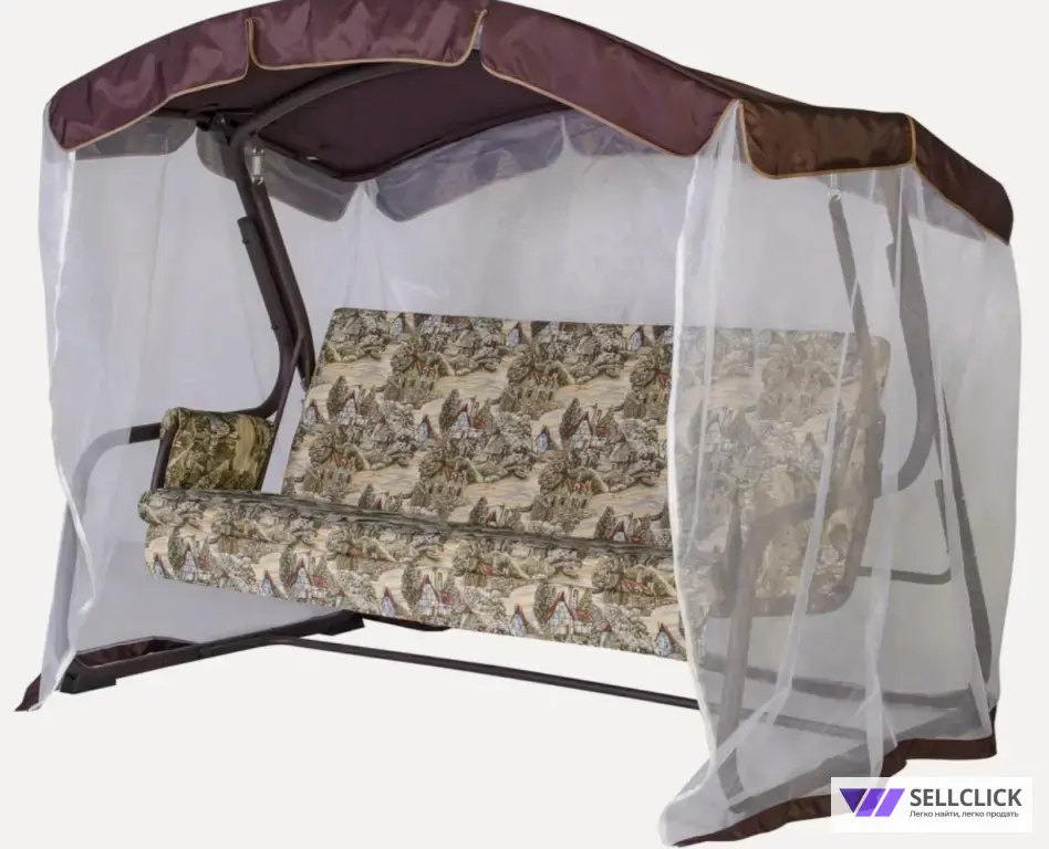 качели садовые, раскдадывющиеся, 3 места