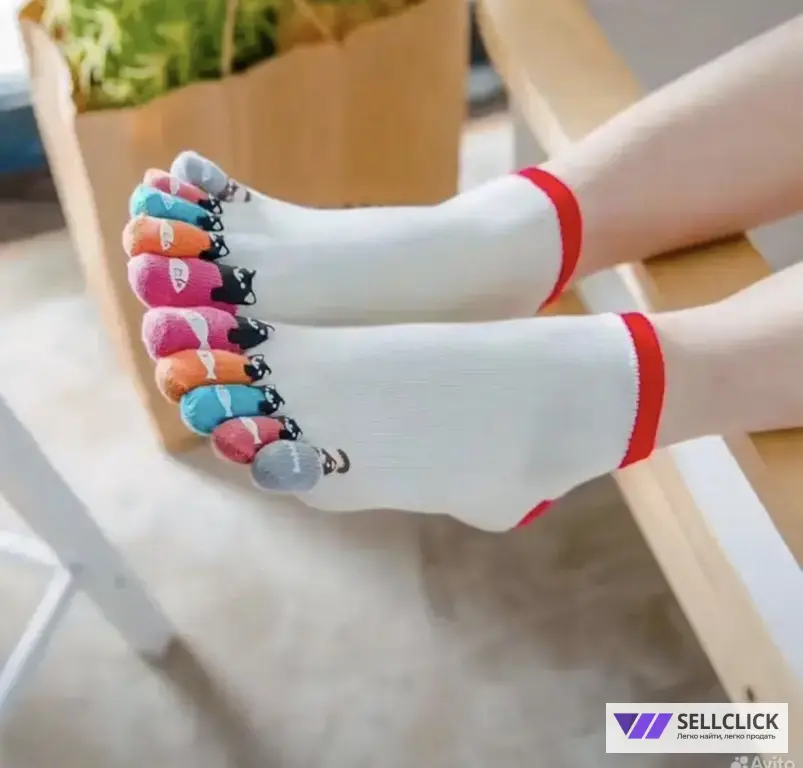 Носки 5 пальцев fivefingers женские