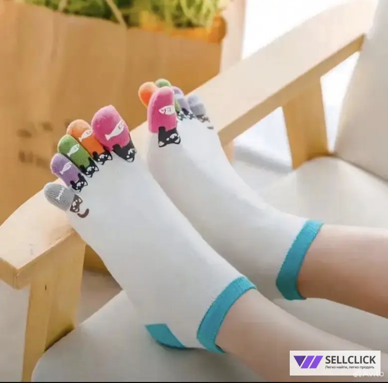 Носки 5 пальцев fivefingers женские