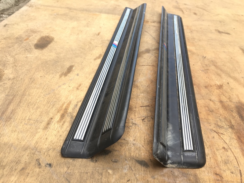 Накладка порога 2шт.  BMW 3 E46 / БМВ 3 Е46 1998-2005г. Оригинал.