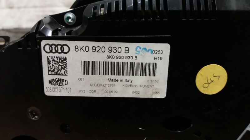 Панель щиток приборов / приборка спидометр АКПП до 280 км/ч на Audi A4 B8 / Ауди А4 Б8 2007-2015г.\nОригинал.\nВ отличном состоянии. Без дефектов.\nС двигателя 2.0 TFSI CDN CDNC TURBO Quattro\nКонтрактная запчасть из Японии. Отправим в регионы ТК.