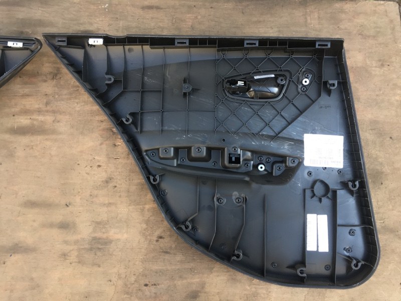 Дверные карты обшивка задних дверей 2шт на BMW 1 116i E87 / БМВ 116 Е87 2004-2011г.\nОригинал.\nХетчбек 5 дверей.\nВ отличном состоянии. Без дефектов. Цена за 2шт.\nКонтрактная запчасть из Японии. Отправим в регионы ТК.