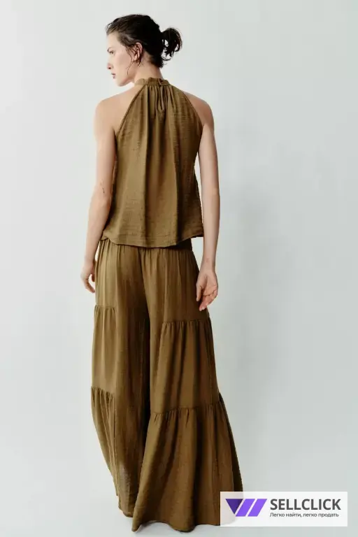 Zara Летний трендовый костюм двойка
