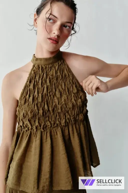 Zara Летний трендовый костюм двойка