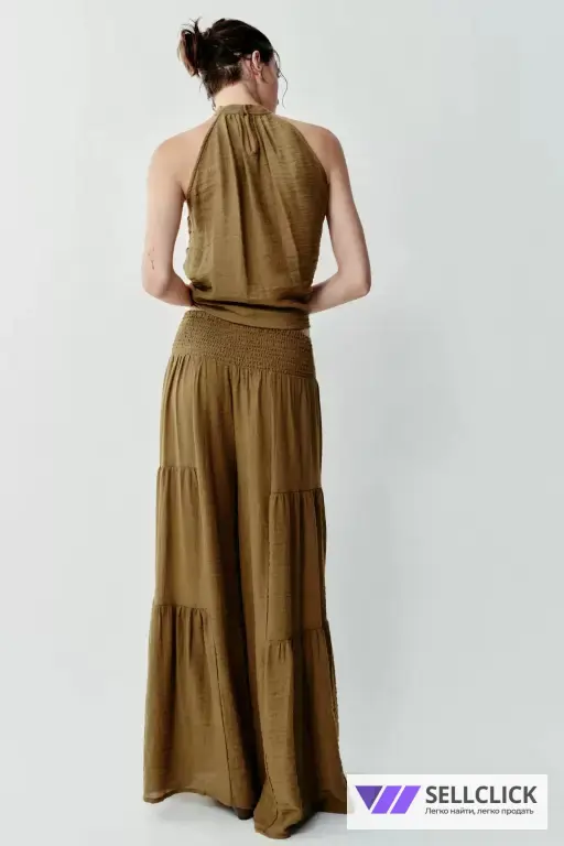 Zara Летний трендовый костюм двойка