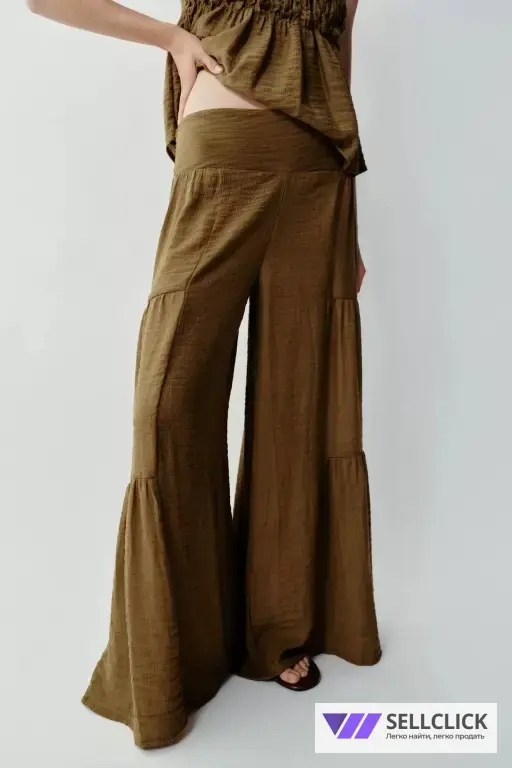 Zara Летний трендовый костюм двойка