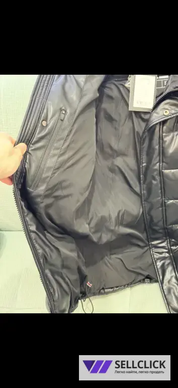 WINTERRA Пуховик мужской зимний/ эко-кожа