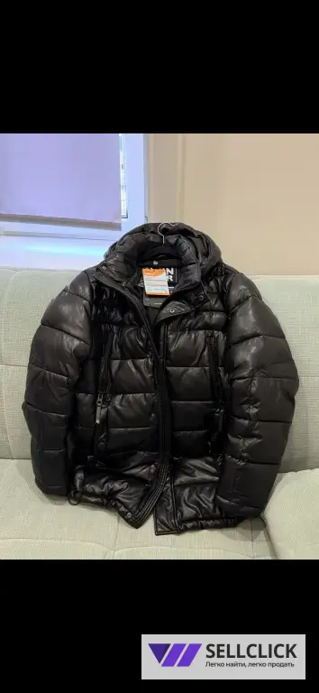 WINTERRA Пуховик мужской зимний/ эко-кожа