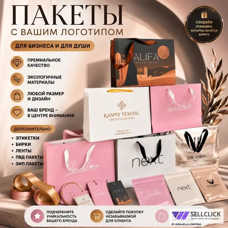 Пакеты и многое другое под ваш логотип