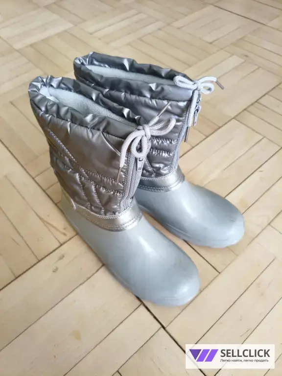 Сапоги детские серые