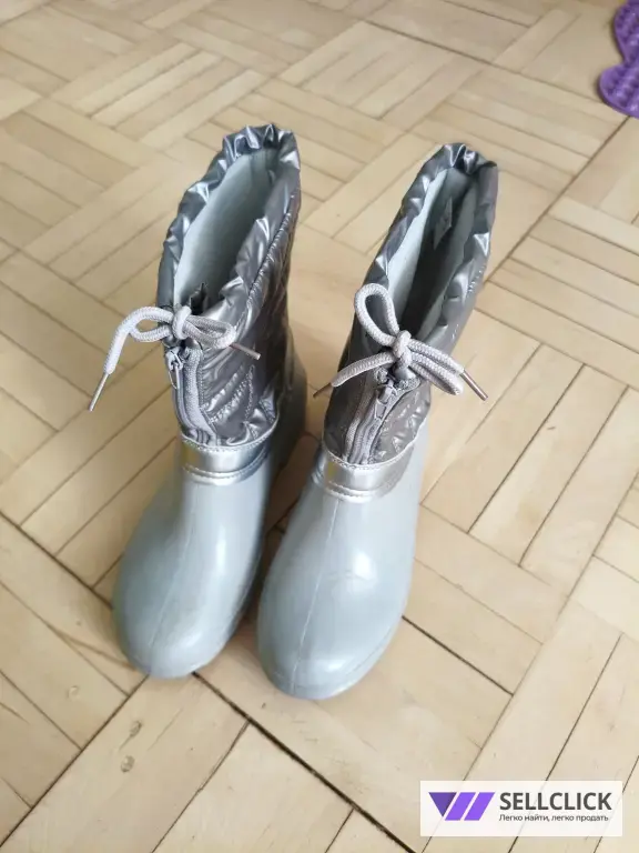 Сапоги детские серые