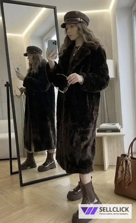 Винтажная Шуба мутоновая 44-48