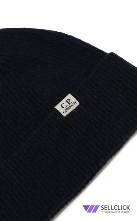 Шапка Бини C.P. Company Navy Blue Оригинал