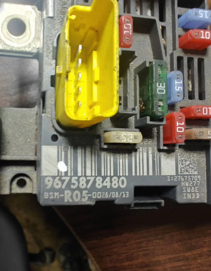 Блок предохранителей Пежо Ситроен 9675878480