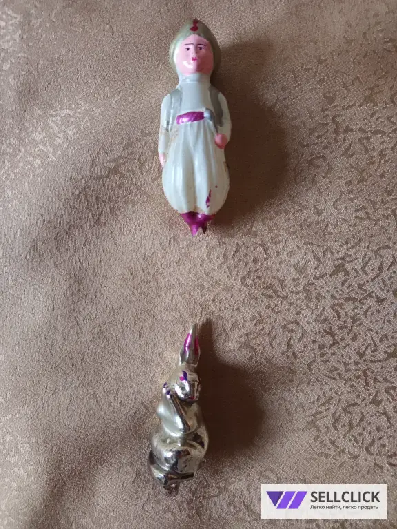 Советские, елочные игрушки под реставрацию.