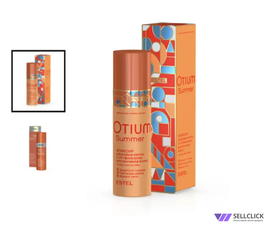 Эликсир «Шёлковые капли» с UV-фильтром для кончиков волос OTIUM SUMMER