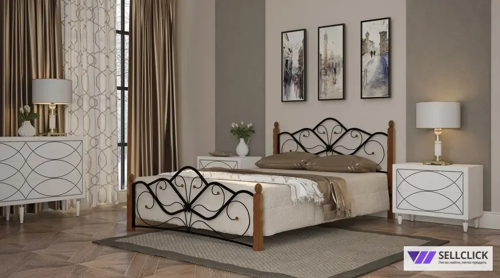 Кровать в кованом стиле
