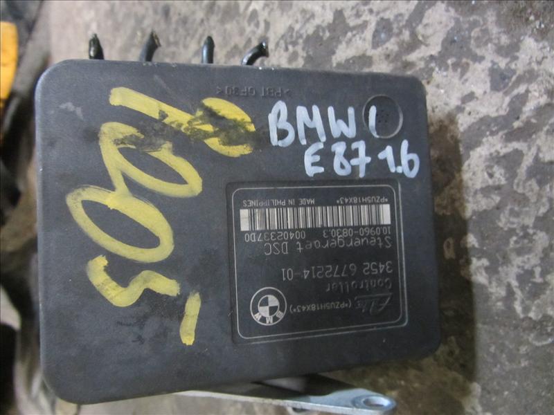 Блок ABS DSC (насос) 34526772214, Автомобиль с аукциона Японии. BMW 1 E87 E81 1.6 N45 AT 2005г хэтчбек черный. Пробег 74000 км. Контрактная запчасть, авто без пробега по РФ., отличное