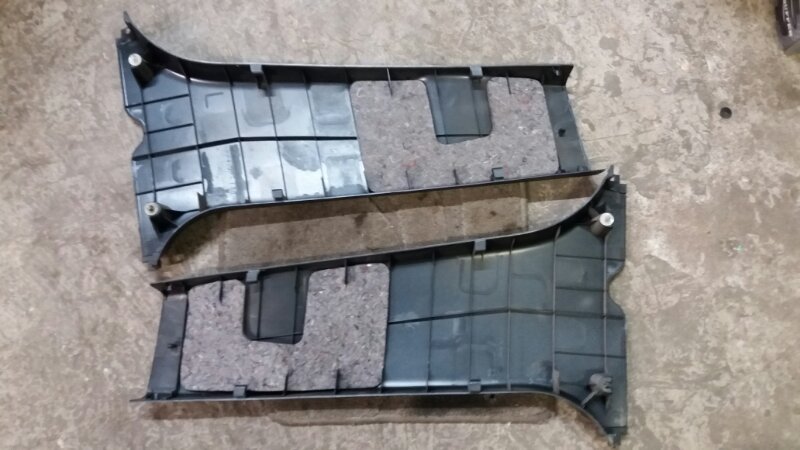 Обшивка накладка стойки средняя нижняя левая / правая комплект на Lexus RX II 2003-2009г / Toyota Harrier Лексус РХ 2 Тойота Харриер.