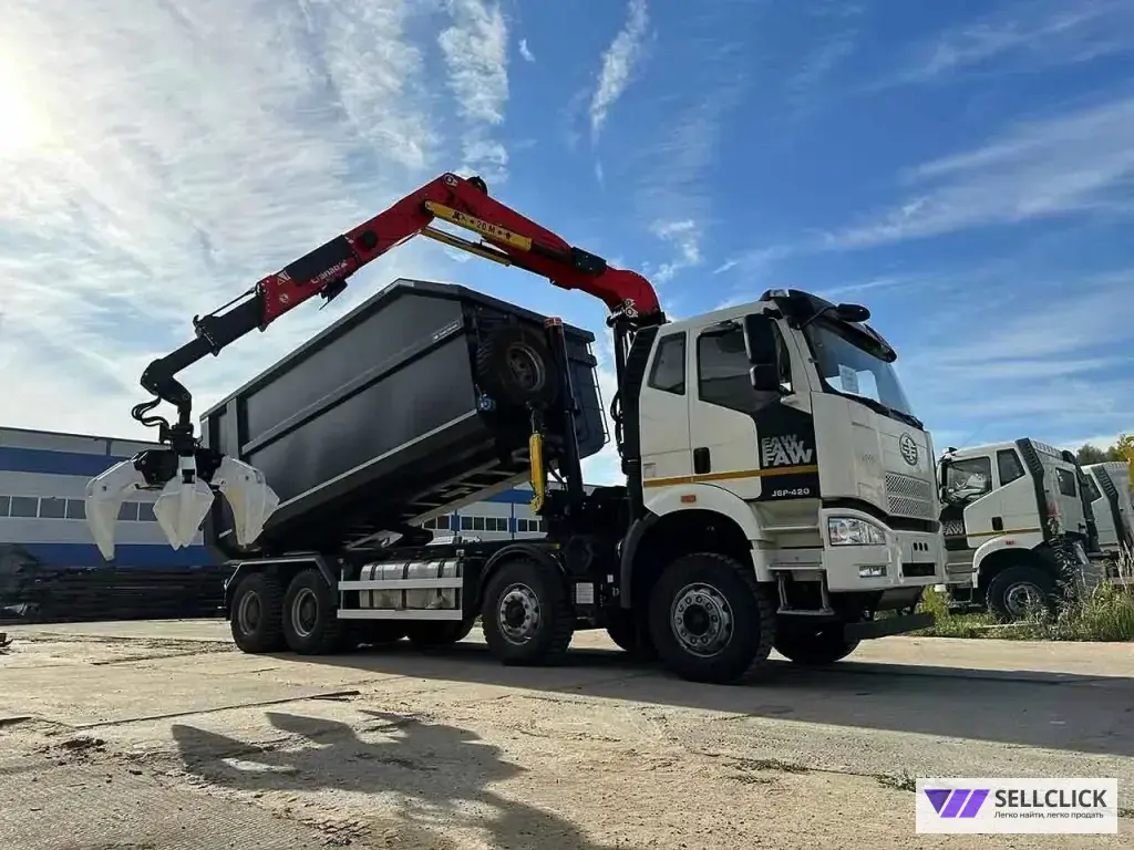 Ломовоз FAW CA3310 с КМУ Велмаш-С