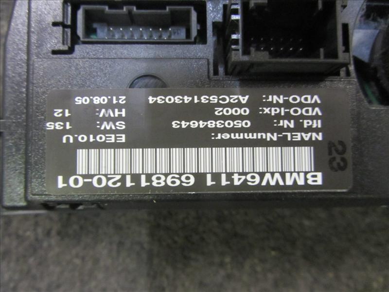 Блок управления климатом 64116981120, Автомобиль с аукциона Японии. BMW 1 E87 E81 1.6 N45 AT 2005г хэтчбек черный. Пробег 74000 км. Контрактная запчасть, авто без пробега по РФ., отличное