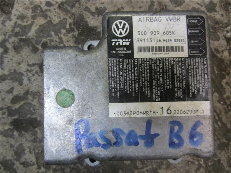 Блок управления AIR BAG, С автомобиля VW Passat B6 2.0 л BVY (FSI) бензин АКПП HXJ (6A) синий 2006г 2WD передний привод. Контрактная запчасть, авто без пробега по РФ., отличное