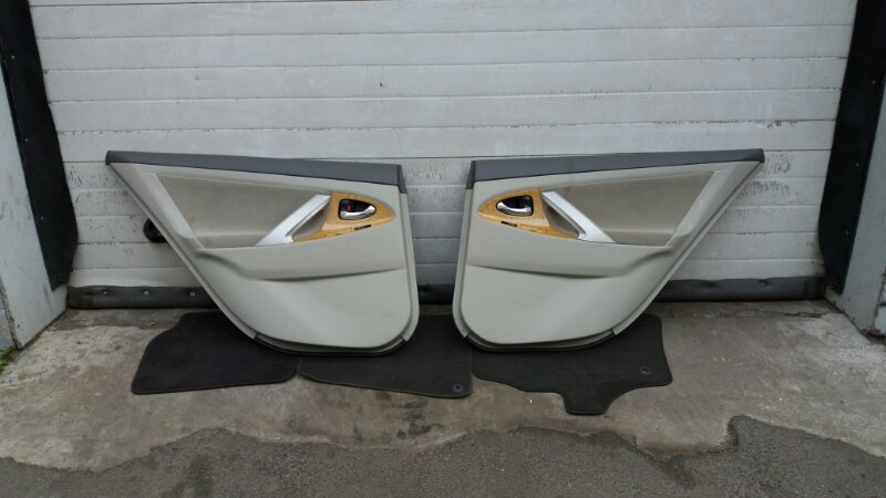 Дверные карты обшивка дверей задняя левая правая на Toyota Camry XV40 V40 / Тойота Камри 40 2006-2011г