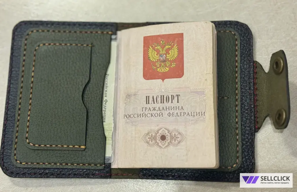 Обложка для документов из натуральной кожи