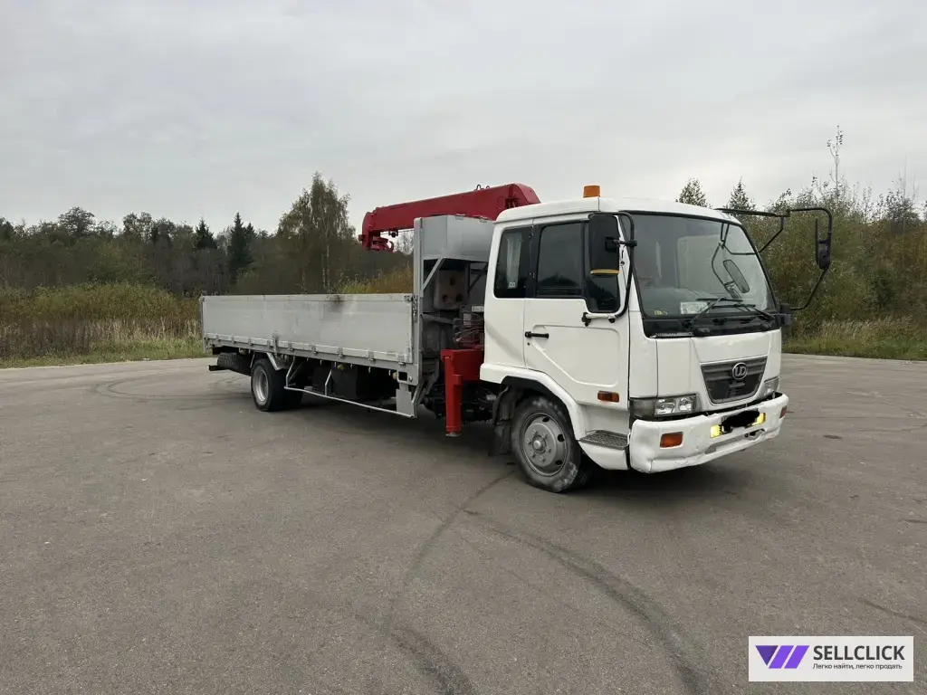Бортовой грузовик Nissan Diesel с КМУ UNIC, 2003