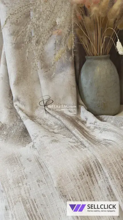 Тюль Лён Шёлк Каскад