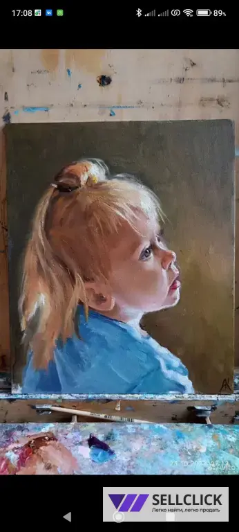 Портрет маслом на холсте