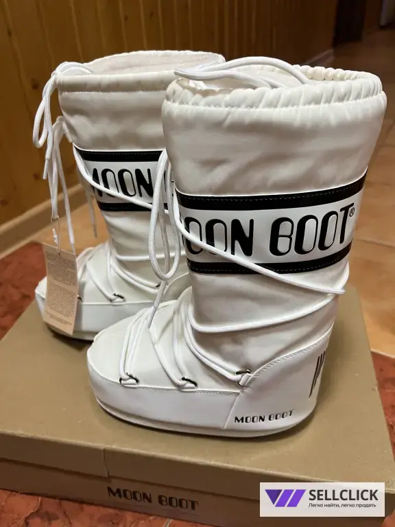 Луноходы Moon boot 36, 40 / Зимние сапоги белые