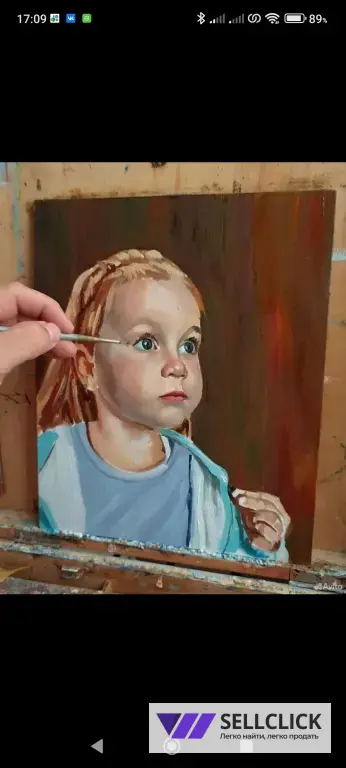 Портрет маслом на холсте