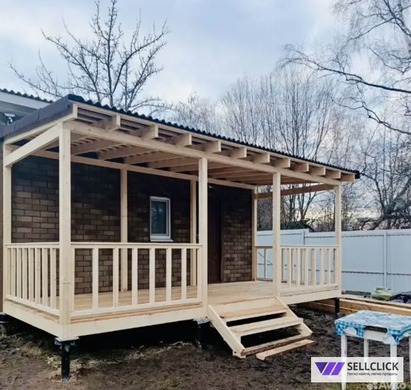 Пристройка к дому Веранда терраса , Дома под ключ